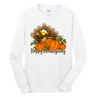 Happy Thanksgiving Pumpkins Fall Autumn Cute Turkey Tall Long Sleeve T-Shirt