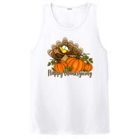 Happy Thanksgiving Pumpkins Fall Autumn Cute Turkey PosiCharge Competitor Tank