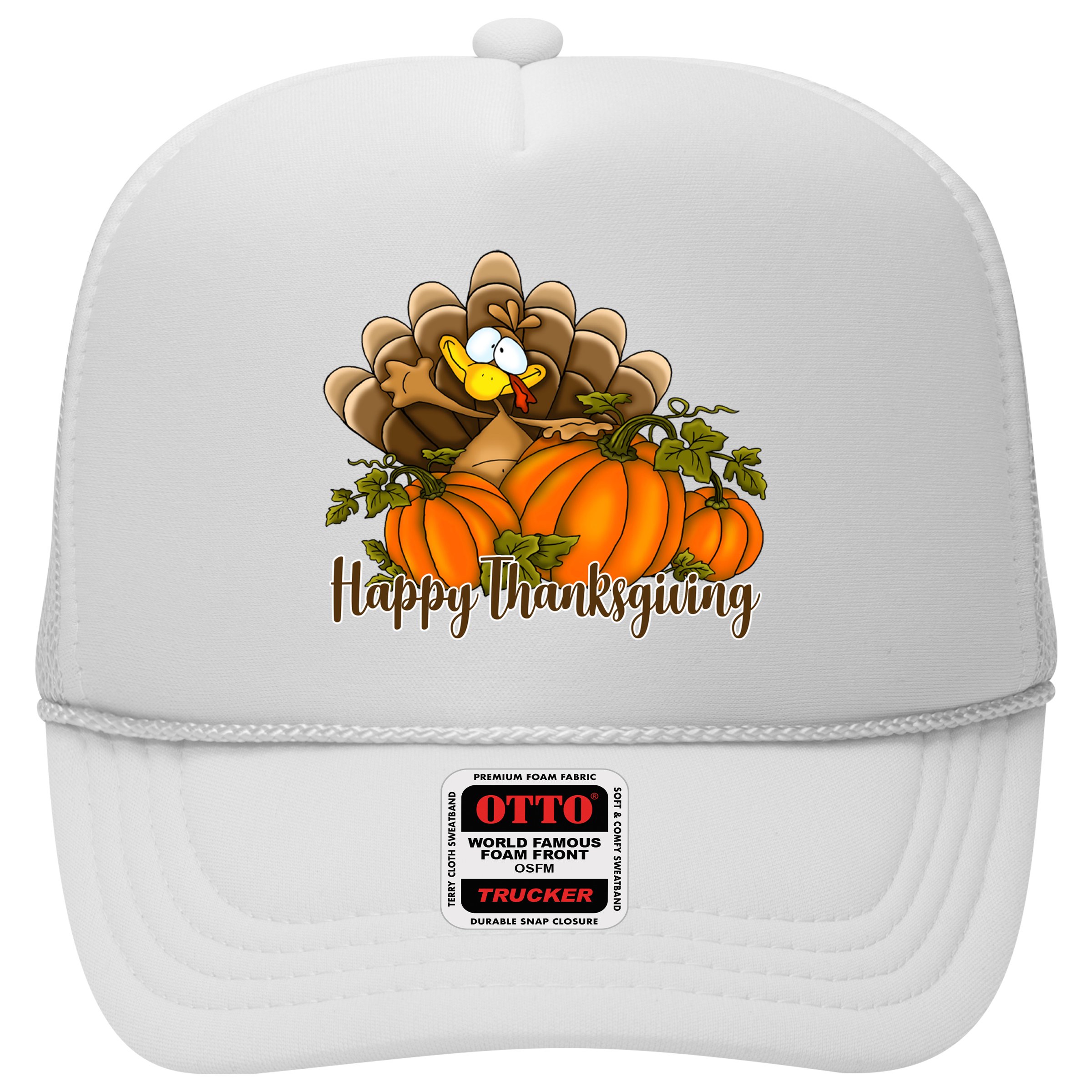 Happy Thanksgiving Pumpkins Fall Autumn Cute Turkey Hat