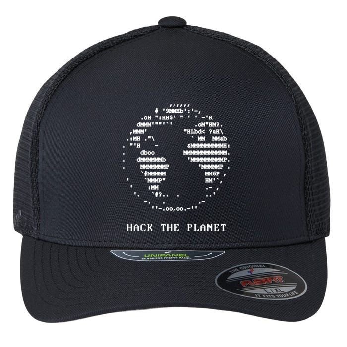 Hack The Planet Flexfit Unipanel Trucker Cap