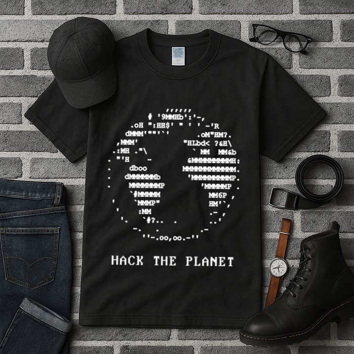 Hack The Planet Tall T-Shirt