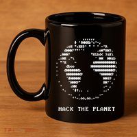 Hack The Planet 11oz C Handle Ceramic Mug