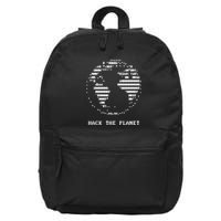 Hack The Planet 16 in Basic Backpack