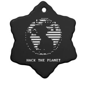 Hack The Planet Ceramic Star Ornament