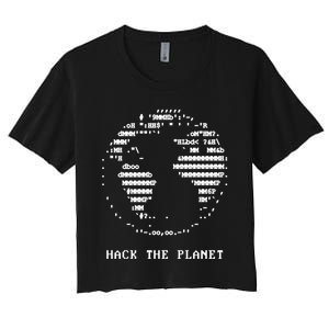 Hack The Planet Women's Crop Top Tee