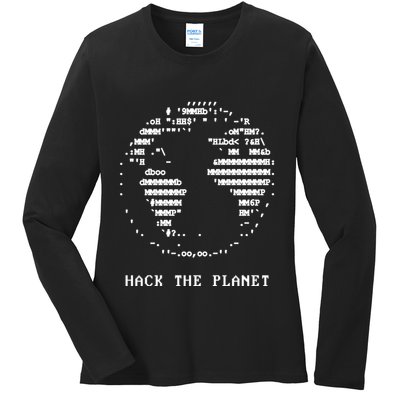 Hack The Planet Ladies Long Sleeve Shirt