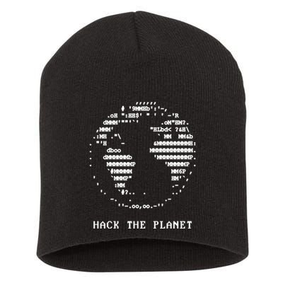 Hack The Planet Short Acrylic Beanie