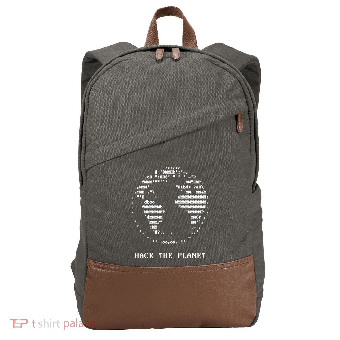 Hack The Planet Cotton Canvas Backpack