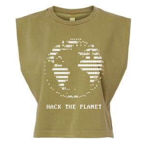 Hack The Planet Garment-Dyed Women's Muscle Tee