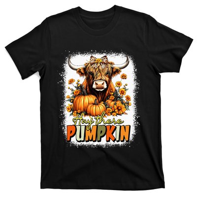 Hay There Pumpkin Highland Cow Thanksgiving Fall Autumn T-Shirt