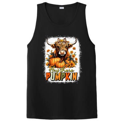 Hay There Pumpkin Highland Cow Thanksgiving Fall Autumn PosiCharge Competitor Tank