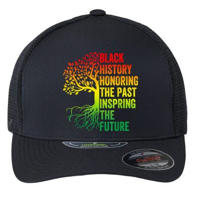 Honoring The Past Inspiring The Future Black History Month Flexfit Unipanel Trucker Cap