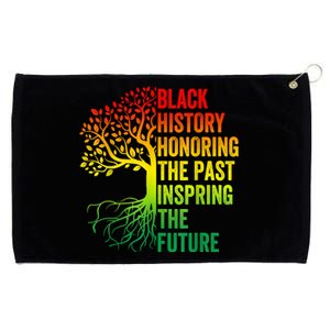 Honoring The Past Inspiring The Future Black History Month Grommeted Golf Towel