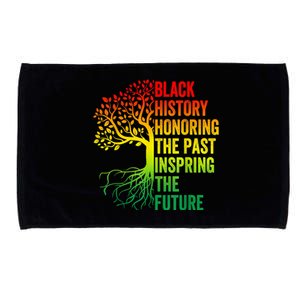 Honoring The Past Inspiring The Future Black History Month Microfiber Hand Towel