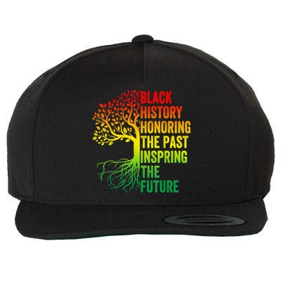 Honoring The Past Inspiring The Future Black History Month Wool Snapback Cap