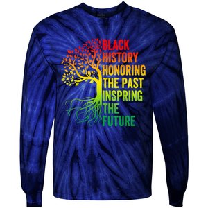 Honoring The Past Inspiring The Future Black History Month Tie-Dye Long Sleeve Shirt