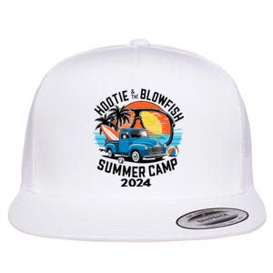 Hootie The Puffer Fish Summer 2024 Camping Adventure Flat Bill Trucker Hat