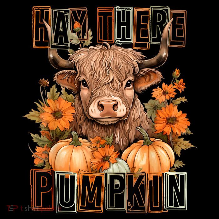 Hay There Pumkin Highland Cow Fall Autumn Thanksgiving Wool Snapback Cap