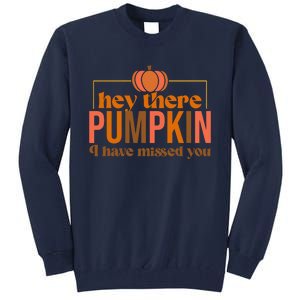 Hey There Pumpkin I Have Missed You Tall Sweatshirt