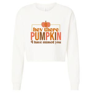 Hey There Pumpkin I Have Missed You Cropped Pullover Crew