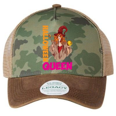 Hail The Queen Of Halloween Great Gift Legacy Tie Dye Trucker Hat