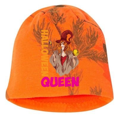 Hail The Queen Of Halloween Great Gift Kati - Camo Knit Beanie