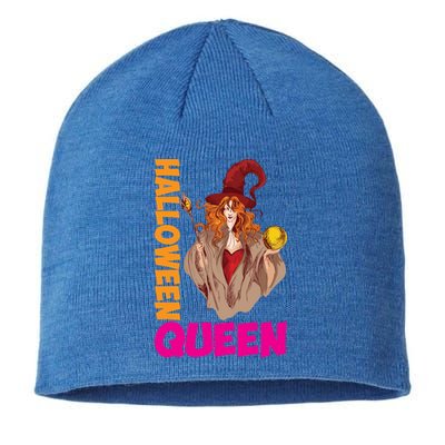 Hail The Queen Of Halloween Great Gift Sustainable Beanie