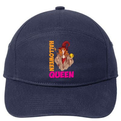 Hail The Queen Of Halloween Great Gift 7-Panel Snapback Hat