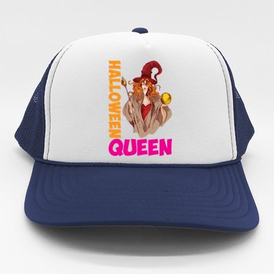 Hail The Queen Of Halloween Great Gift Trucker Hat