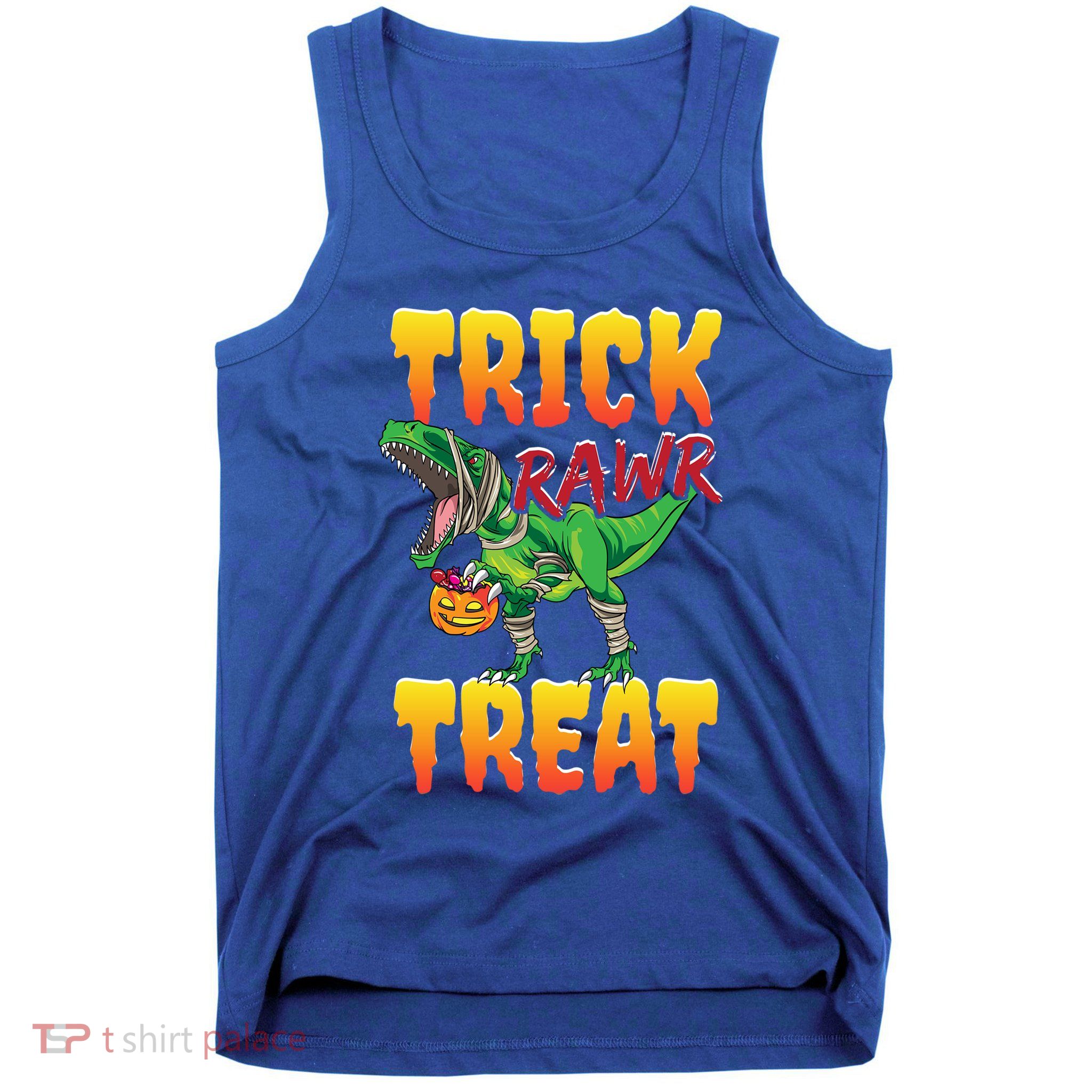 Halloween T Rex Dinosaur Costume Trick Rawr Treat Gift Tank Top