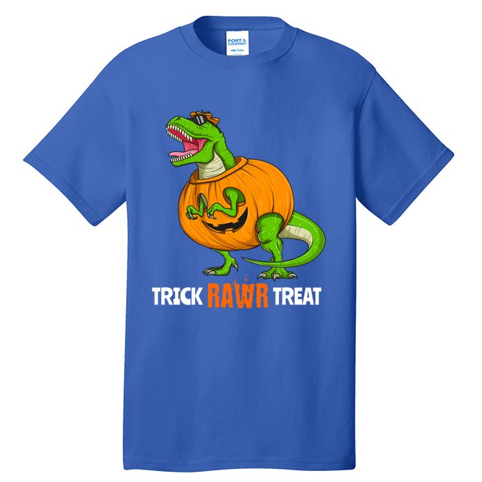 Halloween T Rex Dinosaur Jack O Lantern Trick Rawr Treat Fun Cool Gift Tall T-Shirt