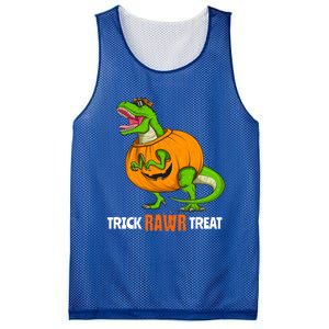 Halloween T Rex Dinosaur Jack O Lantern Trick Rawr Treat Fun Cool Gift Mesh Reversible Basketball Jersey Tank