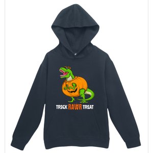 Halloween T Rex Dinosaur Jack O Lantern Trick Rawr Treat Fun Cool Gift Urban Pullover Hoodie