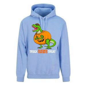 Halloween T Rex Dinosaur Jack O Lantern Trick Rawr Treat Fun Cool Gift Unisex Surf Hoodie