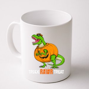 Halloween T Rex Dinosaur Jack O Lantern Trick Rawr Treat Fun Cool Gift Coffee Mug