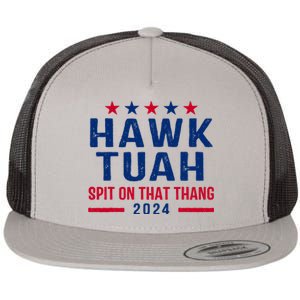 Hawk Tuah Retro 24 Flat Bill Trucker Hat