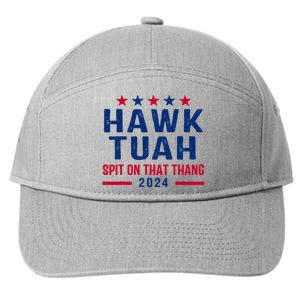 Hawk Tuah Retro 24 7-Panel Snapback Hat