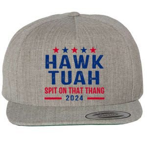 Hawk Tuah Retro 24 Wool Snapback Cap