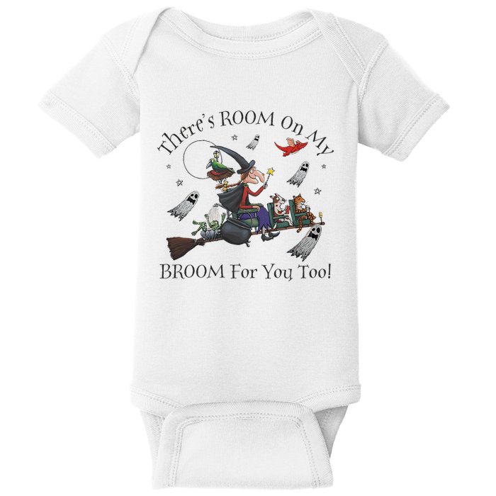 Halloween ThereS Room On My Broom For You Too Teacher Baby Bodysuit