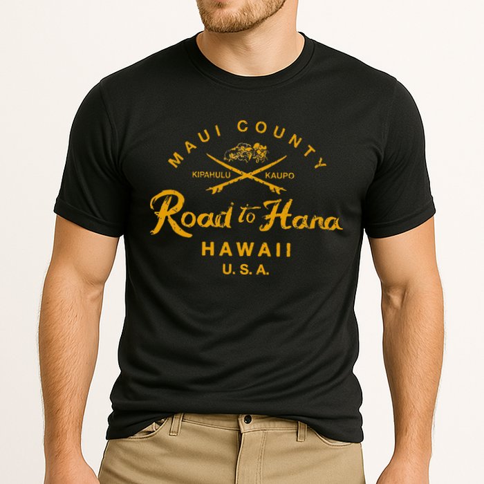 Hawaii The Road To Hana Maui Hawaiian Cooling Performance Crew T-Shirt