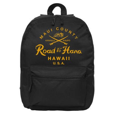 Hawaii The Road To Hana Maui Hawaiian 16 in Basic Backpack
