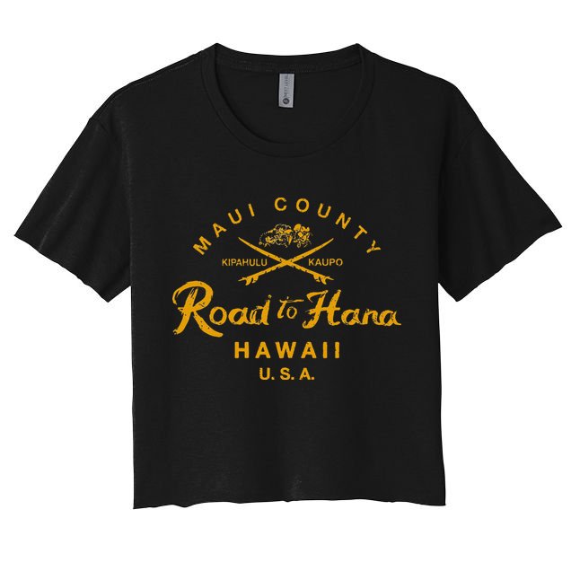 Hawaii The Road To Hana Maui Hawaiian Crop Top