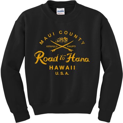 Hawaii The Road To Hana Maui Hawaiian Kids Sweatshirt