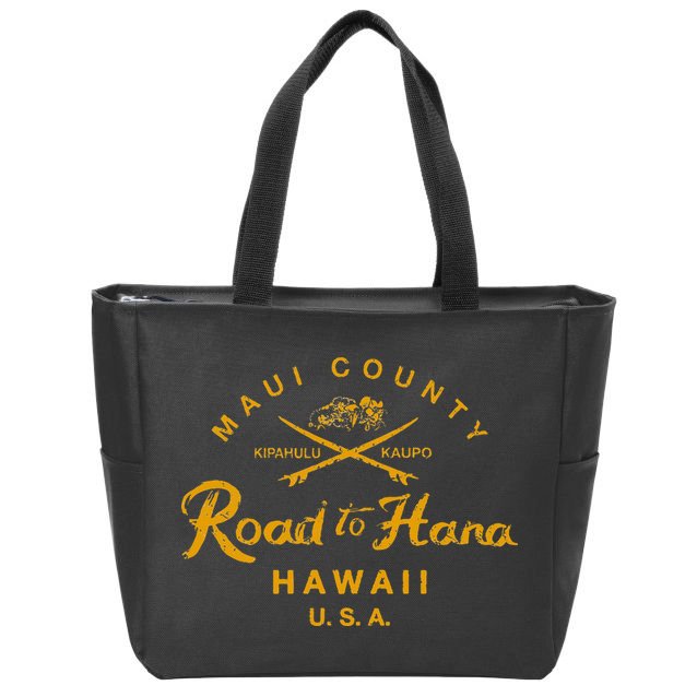 Hawaii The Road To Hana Maui Hawaiian Zip Tote Bag