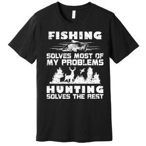 Hunting The Rest Fishing Premium T-Shirt