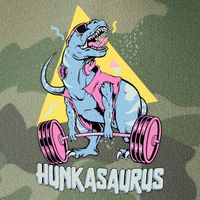 Hunkasaurus T rex Dinosaur Funny Gym & Workout Legacy Tie Dye Trucker Hat