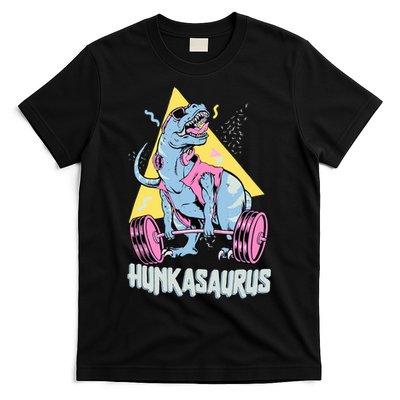 Hunkasaurus T rex Dinosaur Funny Gym & Workout T-Shirt