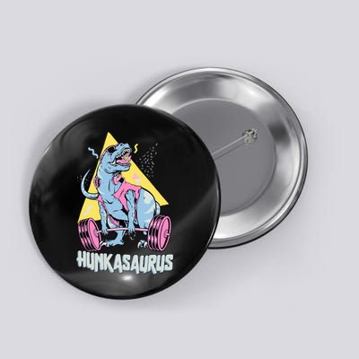 Hunkasaurus T rex Dinosaur Funny Gym & Workout Button
