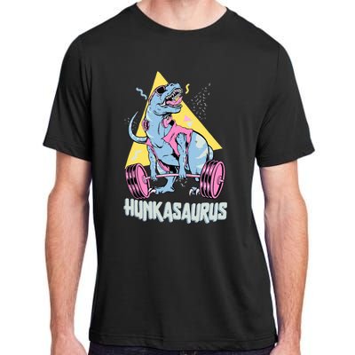 Hunkasaurus T rex Dinosaur Funny Gym & Workout Adult ChromaSoft Performance T-Shirt