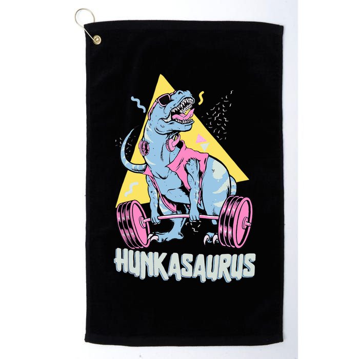 Hunkasaurus T rex Dinosaur Funny Gym & Workout Golf Towel